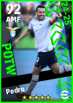 Pedro eFootball 2026 player card — 92 OVR AMF