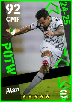 Alan eFootball 2026 player card — 92 OVR CMF