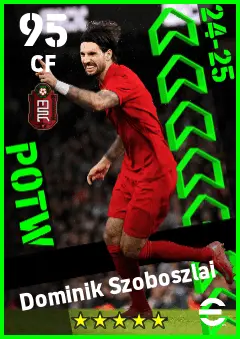 Dominik Szoboszlai eFootball 2026 player card — 95 OVR CF