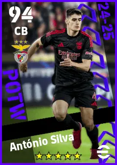 Antonio Silva eFootball 2026 player card — 94 OVR CB