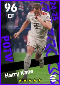 Harry Kane eFootball 2026 player card — 96 OVR CF