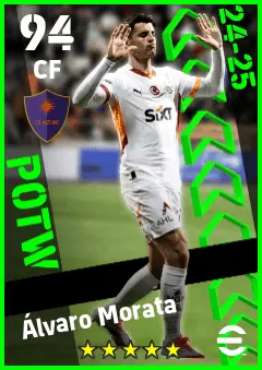 Alvaro Morata eFootball 2026 player card — 94 OVR CF