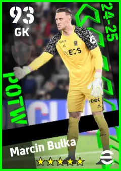 Marcin Bulka eFootball 2026 player card — 93 OVR GK