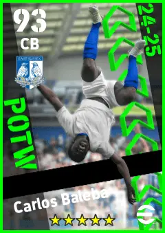 Carlos Baleba eFootball 2026 player card — 93 OVR CB