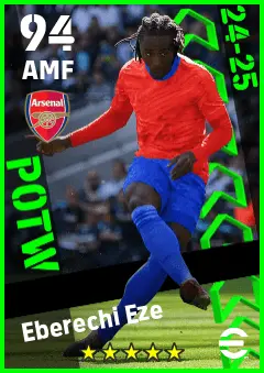 Eberechi Eze eFootball 2026 player card — 94 OVR AMF