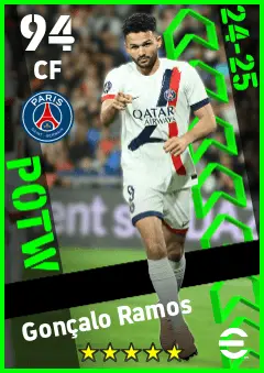 Goncalo Ramos eFootball 2026 player card — 94 OVR CF