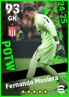 Fernando Muslera eFootball 2026 player card — 93 OVR GK