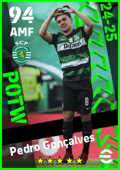 Pedro Goncalves eFootball 2026 player card — 94 OVR AMF