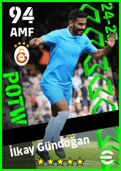 Ilkay Gundogan eFootball 2026 player card — 94 OVR AMF
