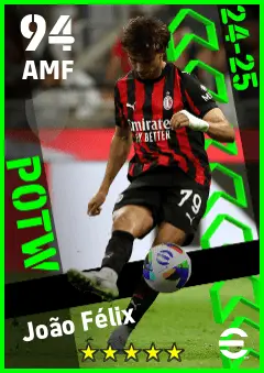 Joao Felix eFootball 2026 player card — 94 OVR AMF