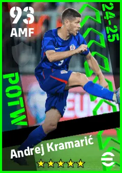 Andrej Kramaric eFootball 2026 player card — 93 OVR AMF