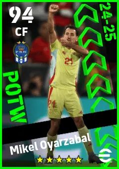 Mikel Oyarzabal eFootball 2026 player card — 94 OVR CF
