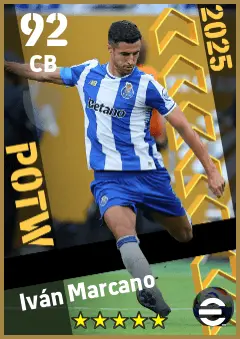 Ivan Marcano eFootball 2026 player card — 92 OVR CB
