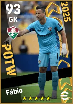Fabio eFootball 2026 player card — 93 OVR GK