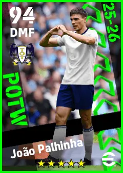 Joao Palhinha eFootball 2026 player card — 94 OVR DMF