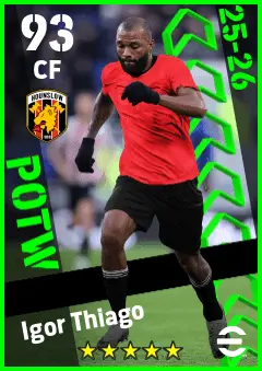 Igor Thiago eFootball 2026 player card — 93 OVR CF