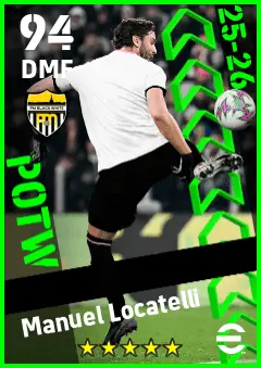 Manuel Locatelli eFootball 2026 player card — 94 OVR DMF