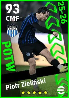 Piotr Zielinski eFootball 2026 player card — 93 OVR CMF