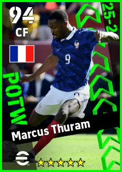 Marcus Thuram eFootball 2026 player card — 94 OVR CF