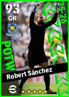 Robert Sanchez eFootball 2026 player card — 93 OVR GK