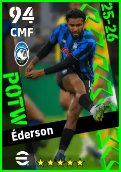 Ederson eFootball 2026 player card — 94 OVR CMF