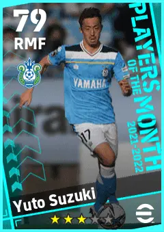 Yuto Suzuki eFootball 2026 player card — 79 OVR RMF