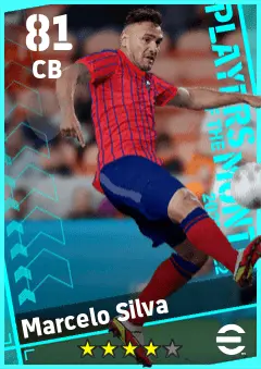 Marcelo Silva eFootball 2026 player card — 81 OVR CB