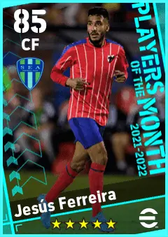 Jesus Ferreira eFootball 2026 player card — 85 OVR CF