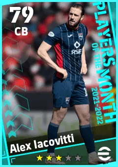 Alex Iacovitti eFootball 2026 player card — 79 OVR CB