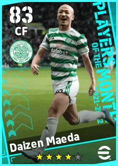 Daizen Maeda eFootball 2026 player card — 83 OVR CF