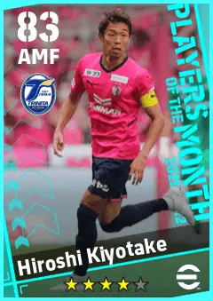 Hiroshi Kiyotake eFootball 2026 player card — 83 OVR AMF