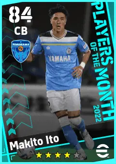 Makito Ito eFootball 2026 player card — 84 OVR CB