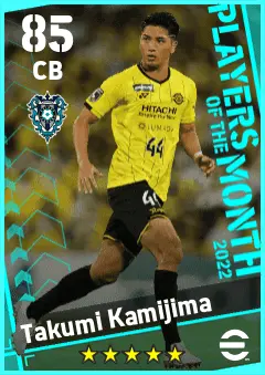 Takumi Kamijima eFootball 2026 player card — 85 OVR CB