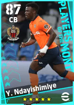 Y. Ndayishimiye eFootball 2026 player card — 87 OVR CB