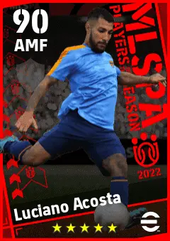Luciano Acosta eFootball 2026 player card — 90 OVR AMF