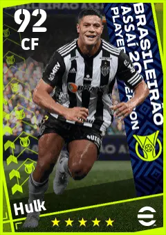 Hulk eFootball 2026 player card — 92 OVR CF