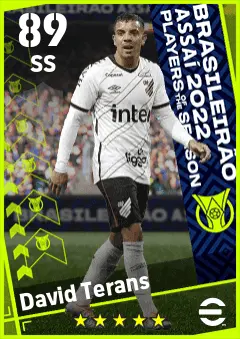 David Terans eFootball 2026 player card — 89 OVR SS