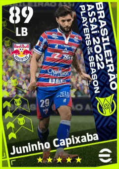 Juninho Capixaba eFootball 2026 player card — 89 OVR LB