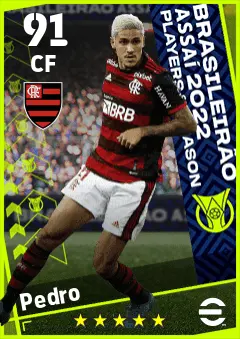 Pedro eFootball 2026 player card — 91 OVR CF