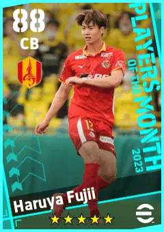 Haruya Fujii eFootball 2026 player card — 88 OVR CB