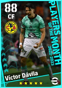 Victor Davila eFootball 2026 player card — 88 OVR CF
