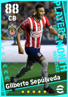 Gilberto Sepulveda eFootball 2026 player card — 88 OVR CB