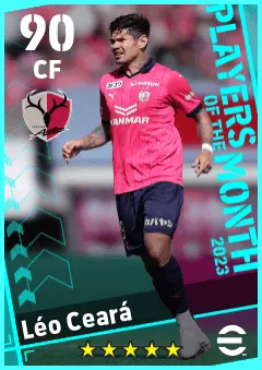 Leo Ceara eFootball 2026 player card — 90 OVR CF