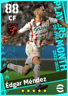 Edgar Mendez eFootball 2026 player card — 88 OVR CF