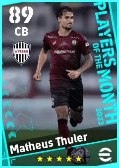 Matheus Thuler eFootball 2026 player card — 89 OVR CB