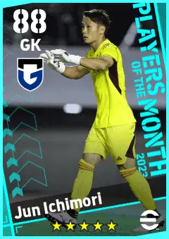 Jun Ichimori eFootball 2026 player card — 88 OVR GK