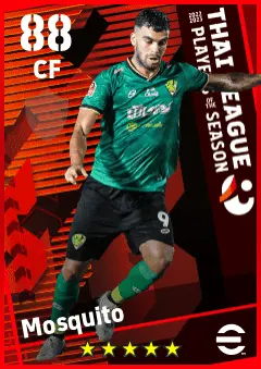 Mosquito eFootball 2026 player card — 88 OVR CF