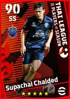 Supachai Chaided eFootball 2026 player card — 90 OVR SS