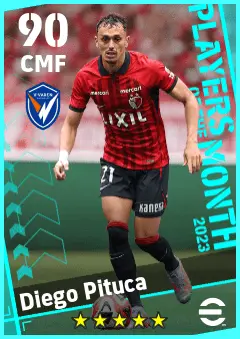 Diego Pituca eFootball 2026 player card — 90 OVR CMF