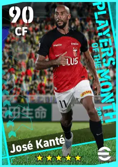 Jose Kante eFootball 2026 player card — 90 OVR CF
